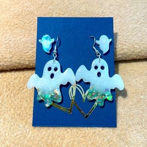 Glow-in-the-Dark Ghost Earrings
